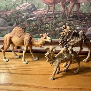 A caravan of plastic camels